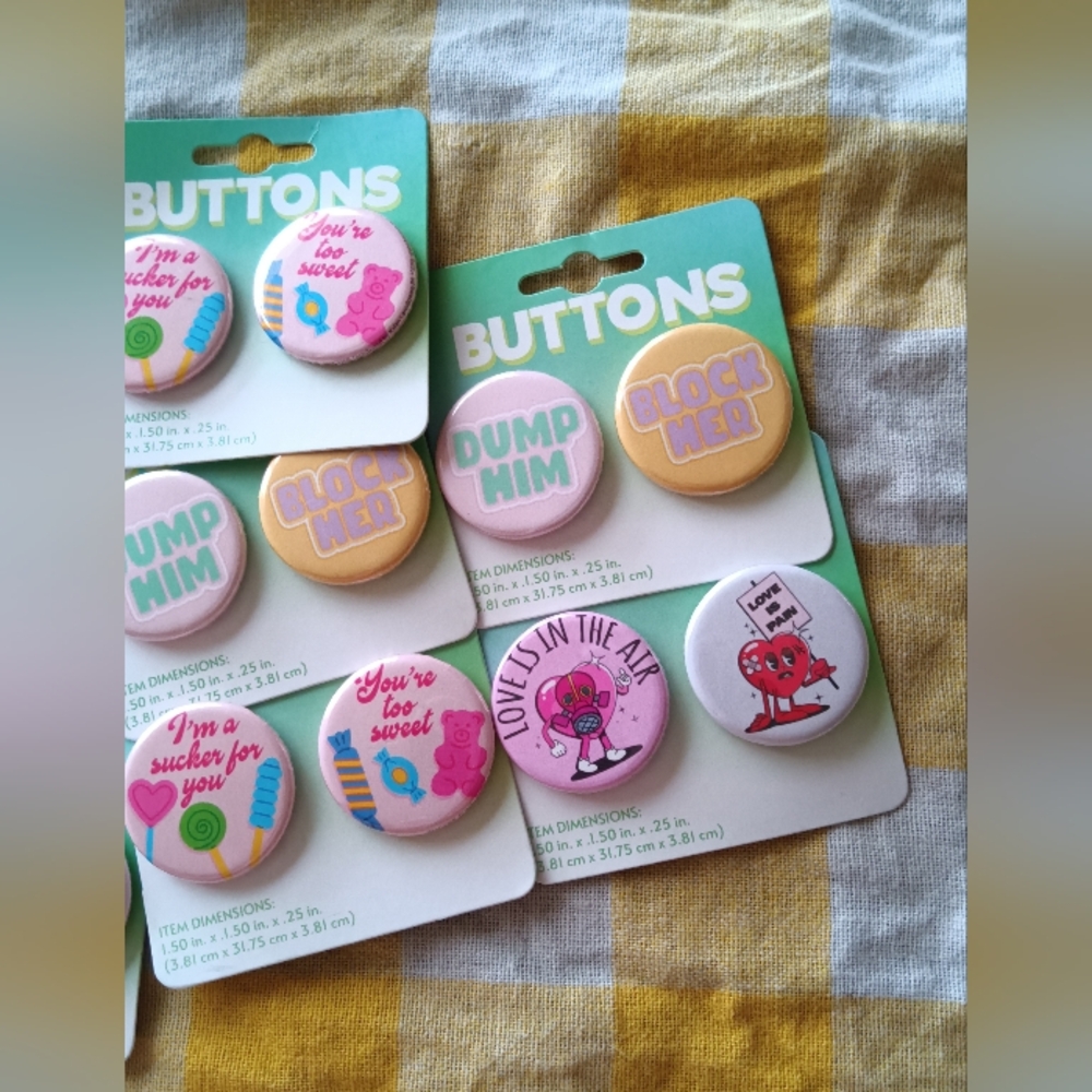 14 Assorted Pinback Button Sets - Picture 3 of 3